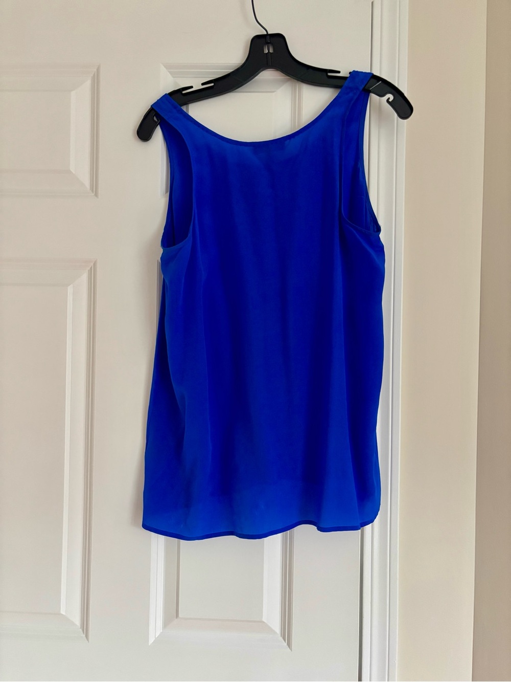 Saks Fifth Avenue silk Cobalt Blue Chiffon Camisole